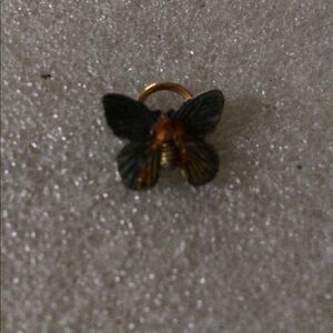 Vintage enamel butterfly pendent